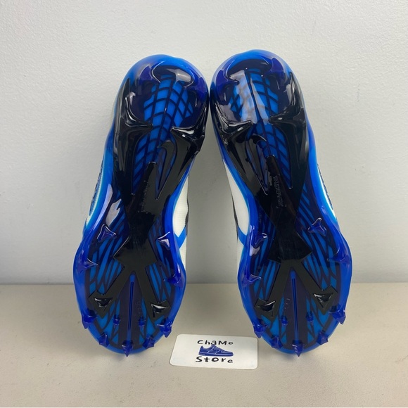 Nike Alpha Menace Elite 3 White Blue Football Cleats CT6648-101 Men's Size - Picture 7 of 11